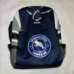 Navy Blue small cooler Wenatchee Wild Hockey